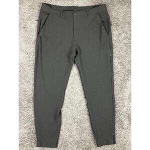 Russell Athletic Golf Pants Men's Black Stretch Zipper Pockets Size L 36/38